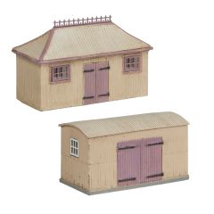 Graham Farish Scenecraft N Scale, 42-0055C Pagoda Shed and Store, Chocolate and Cream small image