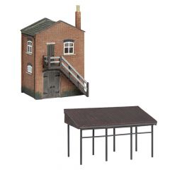 Graham Farish Scenecraft N Scale, 42-0088 Industrial Store and Canopy small image