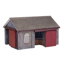 Graham Farish Scenecraft N Scale, 42-170R Shillingstone Goods Shed, Red small image