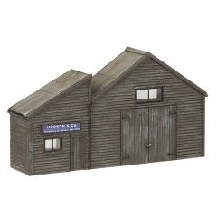 Graham Farish Scenecraft N Scale, 42-268 Low Relief Weather Boarded Warehouse small image