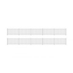 Ratio OO Scale, 421 GWR Station Fencing Kit, Straight, White small image