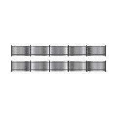 Ratio OO Scale, 422 GWR Station Fencing Kit, Straight, Black small image