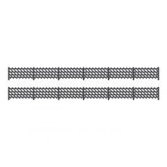 Ratio OO Scale, 427 LMS MR Station Fencing Kit, Straight, Black small image