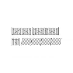 Ratio OO Scale, 435 GWR Spear Fencing Kit, Ramps & Gates small image