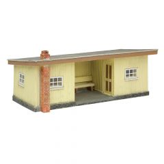 Bachmann Narrow Gauge Scenecraft OO-9 Scale, 44-0160B Narrow Gauge Corrugated Station Brown and Cream small image