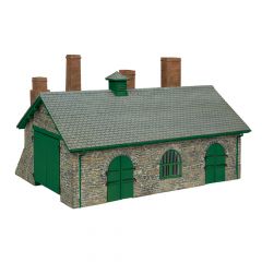 Bachmann Scenecraft OO-9 Scale, 44-0198G Narrow Gauge Blacksmith's and Wagon Workshop, Green small image