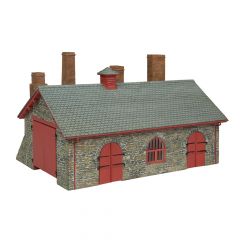 Bachmann Scenecraft OO-9 Scale, 44-0198R Narrow Gauge Blacksmith's and Wagon Workshop, Red small image