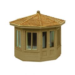 Bachmann Scenecraft OO Scale, 44-0536B Octagonal Summer House, Brown small image