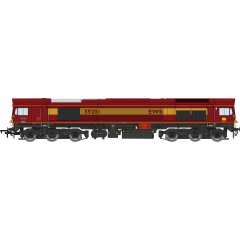 Dapol OO Scale, 4D-005-005D EWS Class 59/2 Co-Co, 59201, 'Vale of York' EWS Livery, DCC Fitted small image
