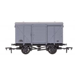 Dapol OO Scale, 4F-011-046 BR (Ex LMS) 12T Ventilated Van M183320, BR Grey Livery small image