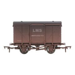 Dapol OO Scale, 4F-011-119 LMS 12T Ventilated Van 155035, LMS Bauxite Livery, Weathered small image