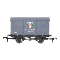 Dapol OO Scale, 4F-011-142 Private Owner (Ex LMS) 12T Ventilated Van No. 1, Taunton Cider, Grey Livery small image