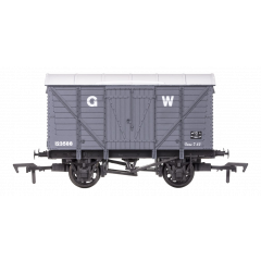 Dapol OO Scale, 4F-012-041 GWR 12T Ventilated Van 123588, GWR Grey Livery small image