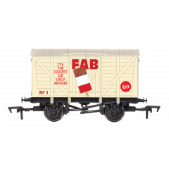 Dapol OO Scale, 4F-012-053 Private Owner (Ex GWR) 12T Ventilated Van No. 1, 'Fab Lolly', Cream Livery small image
