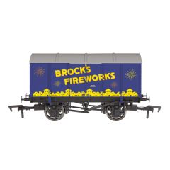 Dapol OO Scale, 4F-013-181 Private Owner Gunpowder Van 'Brock's Fireworks', Blue Livery small image