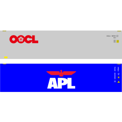 Dapol OO Scale, 4F-028-170 40ft Containers High Cube 'OCCL' & 'APL'  OOLU 897811 2 & APHU 608507 0 small image