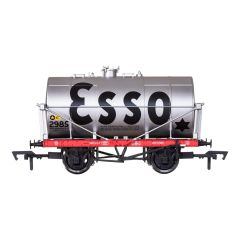Dapol OO Scale, 4F-058-001 Private Owner 14T Class A Anchor Mounted Tank Wagon 2985, 'Esso', Silver Livery small image