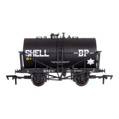 Dapol OO Scale, 4F-059-001 Private Owner 14T Class B Anchor Mounted Tank Wagon 5172, 'Shell BP', Black Livery small image
