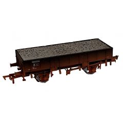 Dapol OO Scale, 4F-060-024 BR Grampus Wagon DB990425, BR Black Livery, Includes Wagon Load, Weathered small image