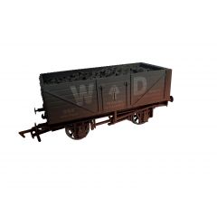 Dapol OO Scale, 4F-071-117 WD 7 Plank Wagon, 10' Wheelbase 334, WD Grey Livery 'Naval Stores', Includes Wagon Load, Weathered small image