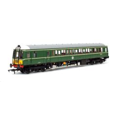 Dapol OO Scale, 4D-015-009 BR Class 122 Single Car DMU (W55006), BR Green (Small Yellow Panels) Livery, DCC Ready small image