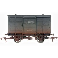 Dapol OO Scale, 4F-011-032 LMS 12T Ventilated Van 538835, LMS Grey Livery, Weathered small image