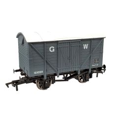 Dapol OO Scale, 4F-012-031 GWR 12T Ventilated Van 123525, GWR Grey (large GW) Livery small image