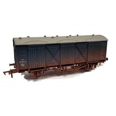 Dapol OO Scale, 4F-014-038 BR (Ex GWR) Fruit D Van W38130, BR Blue Livery, Weathered small image