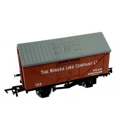 Dapol OO Scale, 4F-017-019 Private Owner Lime Wagon 125, 'The Minera Lime Company Ls', Bauxite Livery small image