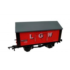 Dapol OO Scale, 4F-018-025 Private Owner 10T Covered Salt Van 158, 'LGW', Red Livery small image