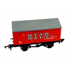 Dapol OO Scale, 4F-018-031 Private Owner 10T Covered Salt Van No 107, 'Star Salet Co', Red' Livery small image