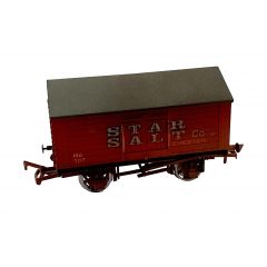 Dapol OO Scale, 4F-018-032 Private Owner 10T Covered Salt Van No 107, 'Star Salet Co', Red' Livery, Weathered small image