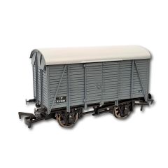 Dapol OO Scale, 4F-021-027 BR (Ex SR) 12T Ventilated Van Planked 2+2 B753840, BR Grey Livery small image