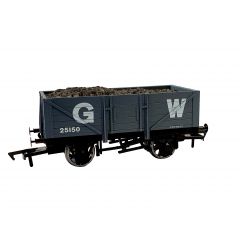 Dapol OO Scale, 4F-051-057 GWR 5 Plank Wagon, 10' Wheelbase 251250, GWR Grey (large GW) Livery, Includes Wagon Load small image