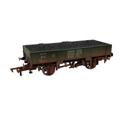 Dapol OO Scale, 4F-060-020 Private Owner (Ex BR) Grampus Wagon DB986705, 'Taunton Concrete Works', Green Livery, Includes Wagon Load, Weathered small image