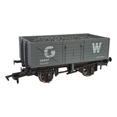 Dapol OO Scale, 4F-071-021 GWR 7 Plank Wagon, 10' Wheelbase 065667, GWR Grey (large GW) Livery, Includes Wagon Load small image