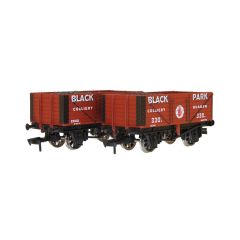 Dapol OO Scale, 4F-071-170 Private Owner 7 Plank Wagon, 10' Wheelbase 330 & 2032, 'Black Park Colliery', Bauxite Livery, Includes Wagon Load small image