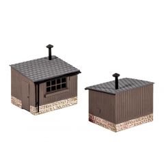 Ratio OO Scale, 511 Wooden Lineside Huts Kit small image