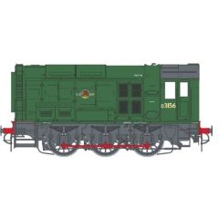 Dapol O Scale, 7D-008-018D BR Class 08 0-6-0, D3156, BR Green (Late Crest) Livery, DCC Fitted small image