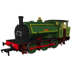 Rapido Trains UK OO Scale, 903013 NCB Hunslet 16in Saddle Tank 0-6-0ST, 'Beatrice' NCB Lined Green Livery, DCC Ready small image
