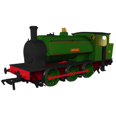 Rapido Trains UK OO Scale, 903016 NCB Hunslet 16in Saddle Tank 0-6-0ST, 'John Shaw' NCB Lined Green Livery, DCC Ready small image