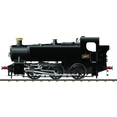 Rapido Trains UK OO Scale, 904001 BR 15XX Class Pannier Tank 0-6-0PT, 1506, BR Black Livery, DCC Ready small image