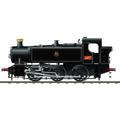Rapido Trains UK OO Scale, 904003 BR 15XX Class Pannier Tank 0-6-0PT, 1505, BR Lined Black (Early Emblem) Livery, DCC Ready small image