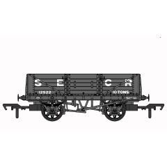 Rapido Trains UK OO Scale, 906002 SECR (Ex SR) 5 Plank SR D1347 Wagon 12522, SECR Grey Livery small image