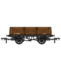 Rapido Trains UK OO Scale, 906007 BR (Ex SR) 5 Plank SR D1347 Wagon S14271, BR Bauxite Livery small image