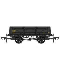 Rapido Trains UK OO Scale, 906010 BR (Ex SECR) 5 Plank Wagon, Diag. 1347 DS14157, BR Engineers Black Livery small image