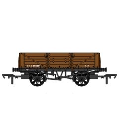 Rapido Trains UK OO Scale, 906017 SR (Ex SECR) 5 Plank Wagon, Diag. 1349 S14590, SR Brown (Post 1936) Livery with BR Markings small image