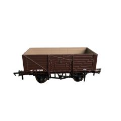 Rapido Trains UK OO Scale, 907008 BR (Ex SR) 7 Plank SR D1355 Wagon S28951, BR Bauxite Livery small image