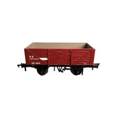 Rapido Trains UK OO Scale, 907011 BR (Ex SR) 7 Plank SR D1355 Wagon DS28635, BR Bauxite Livery small image