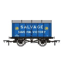 Rapido Trains UK OO Scale, 908010 GWR Iron Mink' Van, Diag. V6 47305, GWR Blue (Salvage, Save for Victory) Livery small image